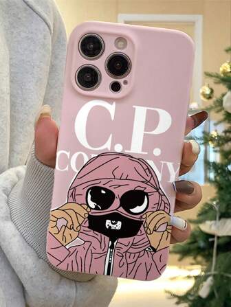 Anime Fashionable Sparkly Pink TPU Phone Case, Compatible With IPhone 8/X/Xs/XR/XS Max/11/12/13/14/15/16 Pro Max, Shockproof Full Protection Cover Waterproof Anti-Fall Scratch Resistant