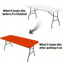 BRISCOES HOMEWARE 6ft Rectangle Picnic Tablecloth: Elastic Fitted Polyester Tablecloth, Fits 6ft Table - Suitable For Camping, Indoor & Outdoor Use (30in X 72in)