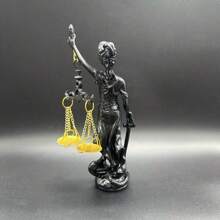 1 Stück kreative Lady Justice Resin Kunstfigur, moderne Heim-Dekoration Skulptur für Wohnzimmer, Schlafzimmer, Arbeitszimmer, Eingang, Tisch