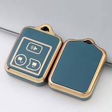 1 Exquisita llavero con lazo;Funda de TPU para llavero compatible con modelos seleccionados - Carcasa de llave de coche flexible compatible con F-150, F-250, F-350, Escape, Explorer, Expedition, Ranger y talla grande - Accesorio de llave con protección mejorada