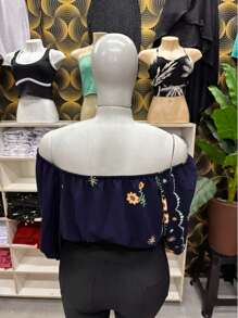 Blusa Plus Size Manga Longa Estampada