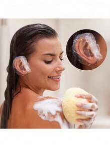 50/ 100/ 200/ 500 قطعة أغطية أذن قابلة للتخلص منها ، مقاومة للماء لأغراض الصبغة والاستحمام والعناية الجمالية، لحماية فتحة الأذن