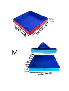 1pc PVC Composite Foldable Foot Bath Basin, Portable Foldable Swimming Pool Water Inlet Foot Bath Basin, Essential Accessory For Swimming Pool Cleaning