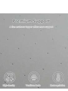 Extra Firm Queen Mattress Topper 2 Inch - High Density Firm Foam Bed Topper, CertiPUR-US Certified For Back Support & Pressure Relief