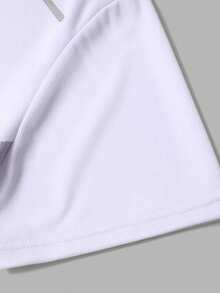 4pcs/Set Men's Loose Fit Short Sleeve T-Shirts, Breathable & Quick Dry, Casual Home Wear & Sportswear - Multicolor - View 9