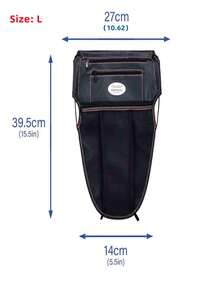 摩托车PU座椅桶收纳袋，电动摩托车座椅收纳网，摩托车座椅手套帽子眼镜卡片收纳袋，摩托车配件，摩托车网挂袋 - 黑色 - 查看 12