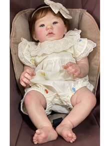 Premium Reborn Baby - Luxury Girl's Layette - White - View 4