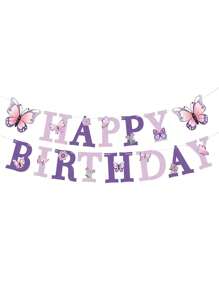1 Stück lila Schmetterling thematische Partydekoration, Frühlings Teegesellschaft hängende Spiralgirlande, rosa & lila Schmetterling Fahnenbanner Spiral-Kranz Selbstbau Deko, lila rosa Schmetterling Papierfahnen Banner Anhänger für Geburtstagsfeierdeko Zubehör
