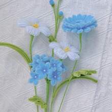 超值套装,200/371/400个DIY管道清洁器项目,蓝绿白雪尼尔工艺茎束,用于婚礼花束和生日派对的管道清洁器装饰,毛绒棒花套装,DIY手工管道清洁器工艺用品,婚礼生日礼物,管道清洁器工艺用品,独特的管道清洁器工艺品,管道清洁器工艺教程,用雪尼尔茎制作工艺品,彩色雪尼尔管道清洁器 - 彩色 - 查看 9