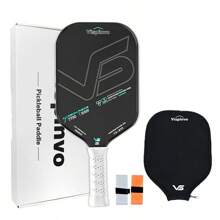 VISPINVO Pickleball Paddle, 16MM T700 Thermoformed Raw Carbon Fiber Pickleball Paddle, USAPA Approved, Polypropylene Honeycomb Core, Foam Injected Edges For Expanded Sweet Spot, Control And Balance