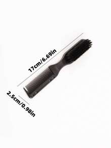 Multifunktionskamm für Männer, Haarbürste für Männer, eine doppelt verwendbare Bürste zum Stylen der Haare und Formen des Bartes, mit Kamm- und Bürstendesign, Dual-Zweck-Kamm, für Styling, Augenbrauenpflege und Naturhaare, Haarpflegeprodukte und -accessoires für Barbershop, Schönheitsreise-Essentials, Bartpflegewerkzeug für Männer, Ölbürstentexturkamm, Haarschneidewerkzeug, kann Bärte und Haare pflegen