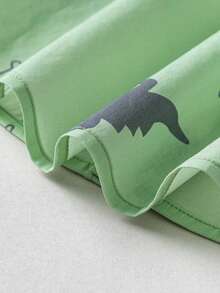 mini bala ملابس علوية أطفال ديناصور أكمام قصيرة - تنفس وغير مهيج - ملابس علوية صيفية جميلة