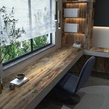 1 Roll Vintage Wood Grain Wallpaper Brown Self-Adhesive Peel-Off Wallpaper Vinyl Contact Paper Kitchen Cabinet Backsplash Countertop Furniture Renovation Bedroom Background Wall Home Decor Wall Sticker DIY Easy Installation Removable Wallpaper 45CMX500/300/100CM