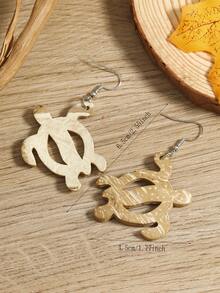 新款波西米亚复古手工椰子壳耳环，时尚百搭