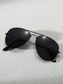 1 件装金属青蛙形时尚眼镜，男女通用，夏季海滩