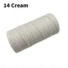 1卷/100米 109码宽2毫米 双股花边壁挂绳 DIY手工缝纫婚礼装饰绳丝带工艺配件 - 2mm*100M - 查看 15