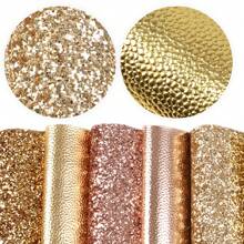 5pcs/Set Chunky Glitter Faux Synthetic Leather 7.7*12.9inch Fabric Sheets For DIY Bows, Waist Belt, Earrings, Handbag, Phone Case, Pencil Case, Shoes Bags Artificial Leather Crafts Handmade Material