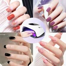 LED UV Lamps For Gel Nails, 220W UV Nail Lamp, Professional Faster UV Nail Dryer With 4 Timers, Touch Screen, Automatic Sensor, Portable Handle Nail Art Light Tools For Curing Gel Nail Polish
