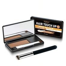 GOIPLE 0.28oz/8g Hairline Powder, Waterproof, Instantly Cover White Hair Roots, Concealer, Filling Powder For Temples, Bald Spots And Forehead, Upgraded Edge Repair Concealer Makeup Tool, Includes Mirror, Dual-Ended Hairline Brush, Concealer Makeup Brush - Brown - View 11
