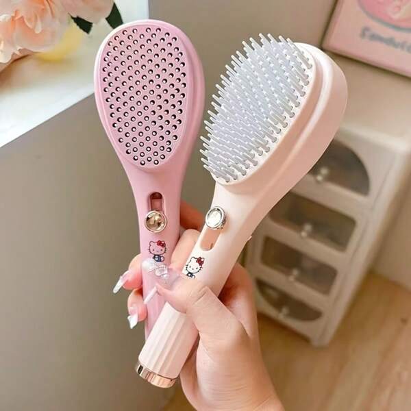 Sanrio 1PC Sanrio Hello Kitty Cartoon Pattern Comb Stretchable Magic Comb For Home Scalp Cleaning Special Anti Static Portable Fluffy Massage Comb Compact Cleaning