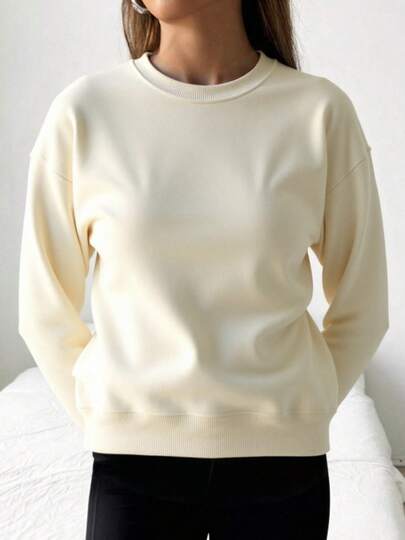 Women's Casual Solid Color Outdoor Sweatshirt