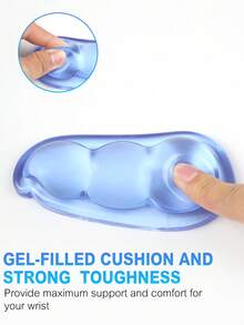 创意豌豆硅胶鼠标垫护腕可爱迷你男女办公桌腕托防滑手枕 - 彩色 - 查看 3