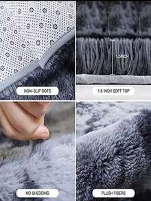 Multi-Colored Plush Rugs. Softness And Style For Your Home. Size 150 - 卡其色 - 查看 9