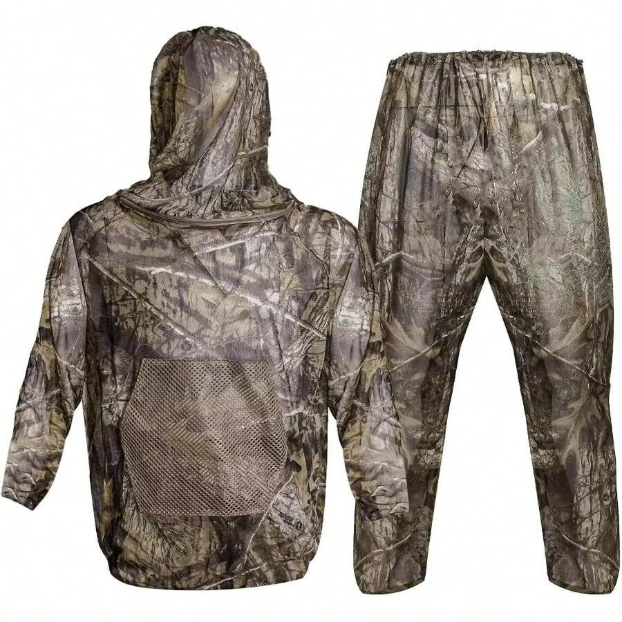 Mosquito Netting Suit Bug Net Mesh Clothing With Hood Outdoor Garden Hunting Camo Protection From Fly Insects Bugs - Super2.0 - View 1
