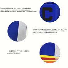 1pc Reusable Captain Armband Hook And Loop Elastic C-Shape Sports Arm Band Badge For Football Match - Multicolor - View 9