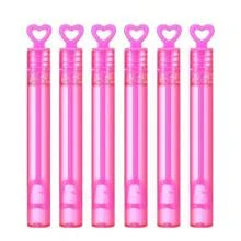 12 件粉色迷你便携式试管泡泡棒（空），婚礼、生日派对礼物 - 粉色 - 查看 4