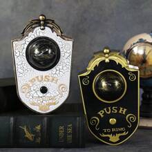 Timbre de Halloween con un solo ojo, luz LED eléctrica decorativa con sonido que emite un globo ocular, timbre para barra, truco para habitación secreta, accesorios, pilas no incluidas.