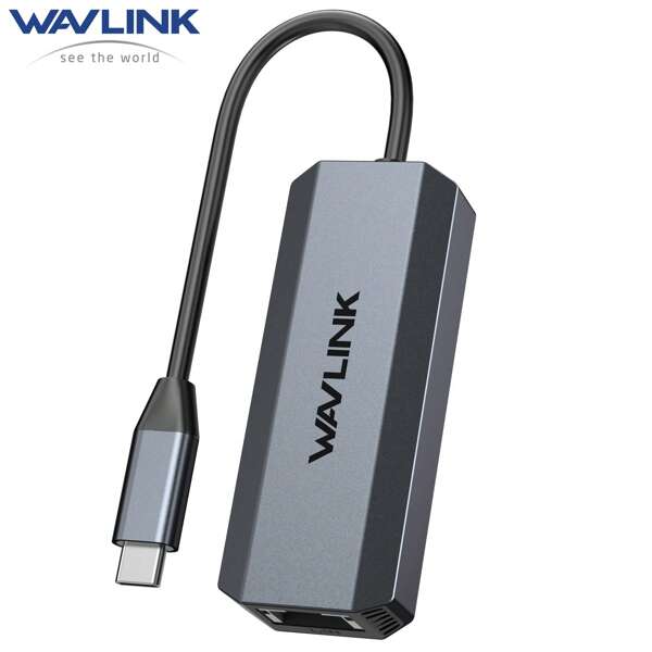 USB-C zu Ethernet-Adapter 5 Gbit/s, treiber-freier RJ45 Gigabit LAN Ethernet-Netzwerk-Adapter für Laptops, Computer und mehr