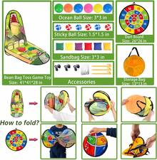 In Bean Bag Toss Game Toy Outdoor, Foldable Cornhole Board With Up Basketball Game And Dartboard Set, Birthday\Xmas Party, Outside Toys Toddlers Age+Rattle Teething Soft Plush Stuffed Animal Cuddly Sensory Textured Crinkle Squeaky Musical Piano Drum Xylophone Light Up Flashing Projection Rattle Ball Soft Ball Rubber Ball Squeeze Ball Stacking Stacking Rings Nesting Cups Building Blocks Soft Blocks Wooden Blocks Shape Sorter Puzzle Peg Puzzle Floor Puzzle Bath Floating Squirt Bath Crayon Pull Push Walker Ride On Rocking Horse Stroller Car Hanging Mobile Crib Mobile Plush Mobile Activity Gym Gym Tummy Mirror Chew Bite Developmental Learning Educational Interactive Battery Operated Wind Up Handheld Travel Portable Kit Sticker Book
