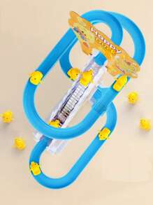 The Yellow Duck Automatic Climbing And Sliding Toy Is Perfect For Birthday And Holiday Gifts. Manual Installation Of Track (Requires Two No. 5 Batteries To Be Provided),Duck,Sensory Toys,Ducks