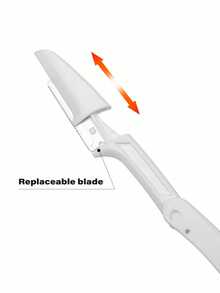 3-teiliges Set aus rostfreiem Stahl Augenbrauen-Rasierer - parfümfreies multifunktionales Körperhaartentfernungswerkzeug, klappbar und tragbar, kratzfest, praktisch zum Augenbrauen Rasieren, ohne Zubehör.