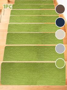 8 PIEZAS Pisadas antideslizantes para escaleras - Alfombras adhesivas de doble cara para escalones de madera/concreto, interior/exterior, almohadillas de seguridad con reducción de ruido (instalación sin taladro)
