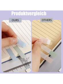 10pcs, 2000pcs Sticky Notes In Morandi Color, Index Tabs, Student Bookmarks For Bible Reading, Colored And Transparent Memo Stickers Back To School - Multicolor - View 4