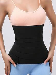 1pc Women Waist Wrap Corset Belt Elastic Adjustable Postpartum Abdomen Shaper