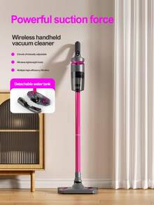 2025新款吸尘器家用大吸力无线手持强力宠物猫毛除螨吸尘器拖把清洁器，电池容量2000mAh - 彩色 - 查看 3