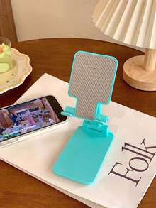 Este suporte de mesa dobrável para celular é perfeito para assistir TV, estudar e trabalhar. É portátil, está disponível em quatro cores e é uma ótima opção de presente de aniversário. - Multicolorido - Ver 7