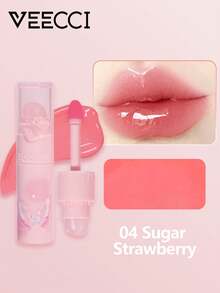 VEECCI 罐装唇泥唇颊两用哑光雾面唇釉口红腮红平价官方正品学生女 - 04 Sugar Strawberry - 查看 2