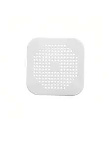 1 szt. Odpływowy pojemnik na włosy z przyssawką, kwadratowa osłona odpływu prysznicowego z tworzywa TPR, wodoodporna, zapobiegająca zatykaniu się koryta, pokrywa podłogowa, filtr do odpływu prysznicowego, nadaje się do łazienki, wanny i kuchni, narzędzia łazienkowe, dekoracja łazienki, wystrój jesienny, artykuły gospodarstwa domowego, powrót do szkoły