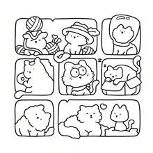 The Little Cat: Cozy Life Of Kitty Coloring Book For Adults And Teens (Cozy & Cute Coloring) Follow A Curious Little Kitty Everywhere, From Climbing Rooftops To Chasing Cute Little Mice In The Garden.,Back To School,School Supplies