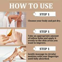 Tallow Balm, Tallow Honey Body Cream, Face Moisturizing Cream, All Purpose Use Balm Anti-Drying Anti-Cracking For Spring, Summer, Autumn And Winter Skin Care (Tallow Balm, 100 G)