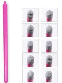 1-30 pièces Ensemble de stylos de tamponnage pour nail art, outils de tamponnage pour ongles en silicone, stylos de transfert d'impression de motifs de papillons et de fleurs pour nail art, kit de conception de tampons à ongles pour l'été, l'école