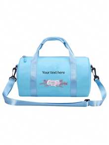 This Personalized Dance Bag Can Be Printed With Your Name, Making It An Ideal Choice For Dance, Sports, Latin Dance, And Various Occasions. Its Large Capacity Allows It To Be Used As Both A Shoulder Bag And A Travel Bag, Making It Practical And Convenient For Daily Use. It Also Makes An Ideal Gift For Friends And Family. - Blue - View 14