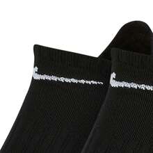 Nike 3 Pack Men/Women's NK EVERYDAY LTWT NS Ankle Socks, Discounted Offer (SX7678-010) - Black - View 3