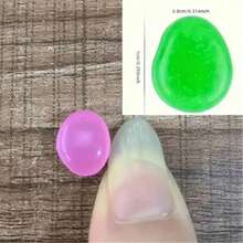 100 件/包多色夜光鹅卵石，花瓶/花盆装饰夜光石，适用于魔法花园、水族馆装饰、景观设计或婚礼装饰荧光鱼缸造景鹅卵石（0.31 * 0.39 英寸）