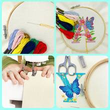 10 Stücke/6 Stücke 14CT Stickstoff Stoffe zum Selbermachen | Einfarbig Tuchset (Weiß/Beige/Rot/Blau/Schwarz Mehrfarbig erhältlich) | Stickerei Handwerk für Anfänger für Kinder | Kleidungsflicken/Binca Stickerei Teile | Handgemachtes DIY kreatives Geschenk - Verschiedenfarbig - Übersicht 11