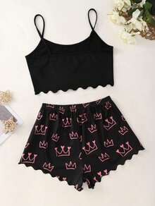 Autumn And Winter Baby Doll Suede Blogueirinha Ondinha Virgínia Cropped Shorts For Women - 酒紅色 - 查看 2